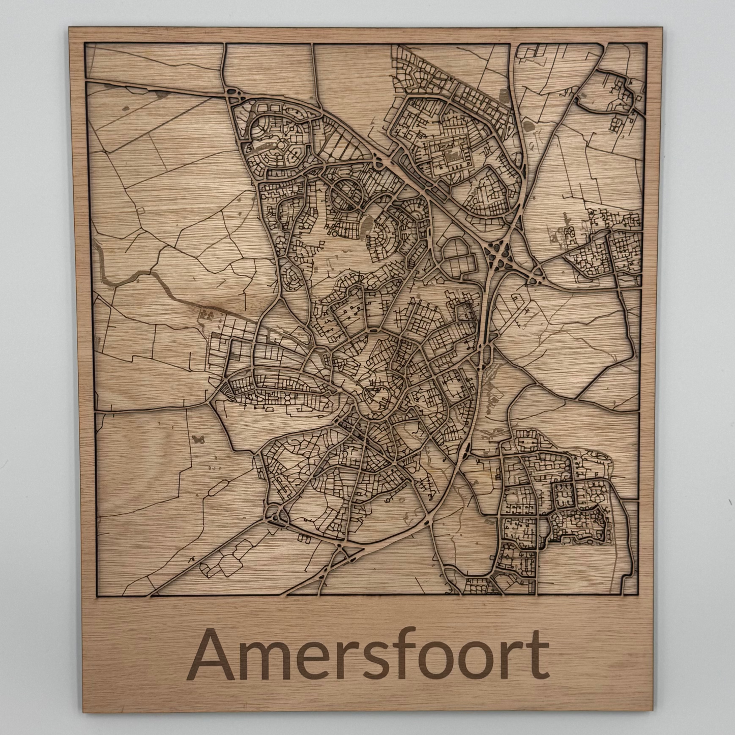 Houten reliëf kaart - Amersfoort