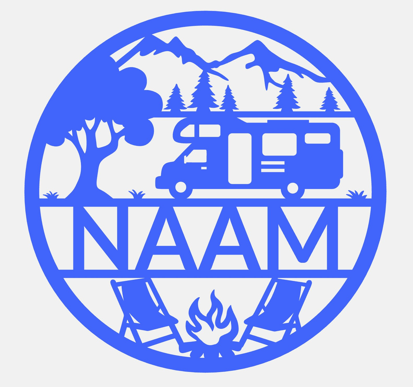 Wandbord Camper