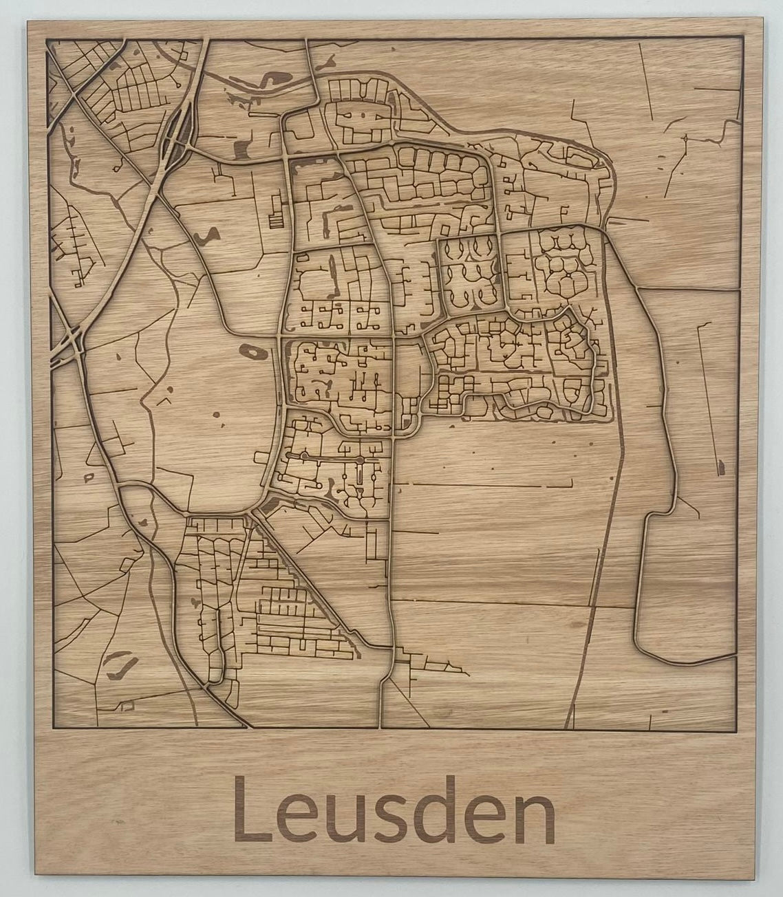 Houten reliëf kaart - Leusden