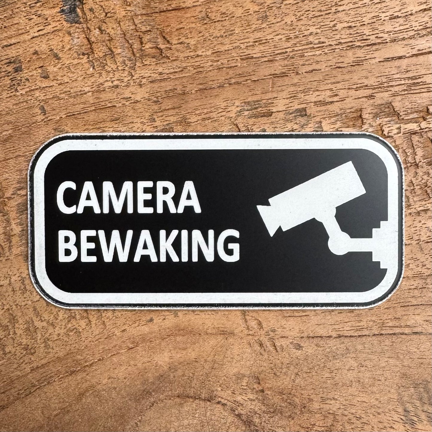 Waarschuwing Camera bewaking
