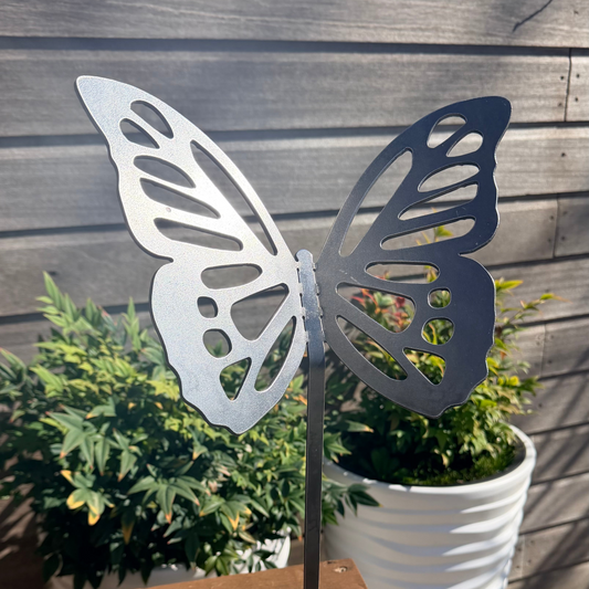 Vlinder Bella - Tuinsteker Cortenstaal
